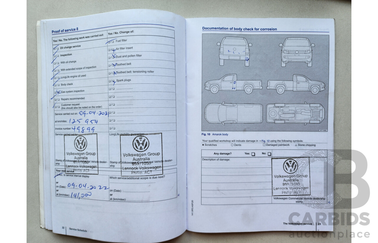 7/2014 Volkswagen Amarok Tdi420 Highline (4x4) 2H MY14 Dual Cab Utility Black 2.0L