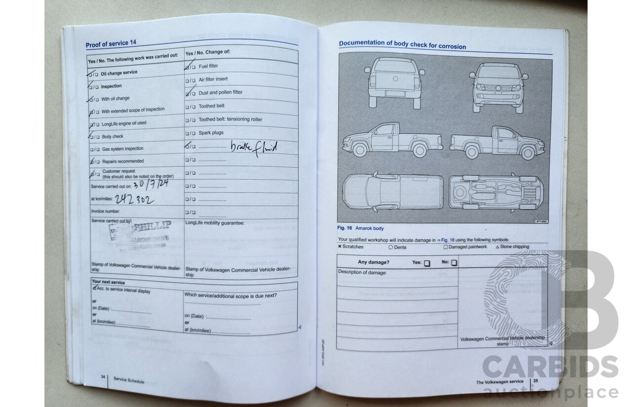7/2014 Volkswagen Amarok Tdi420 Highline (4x4) 2H MY14 Dual Cab Utility Black 2.0L