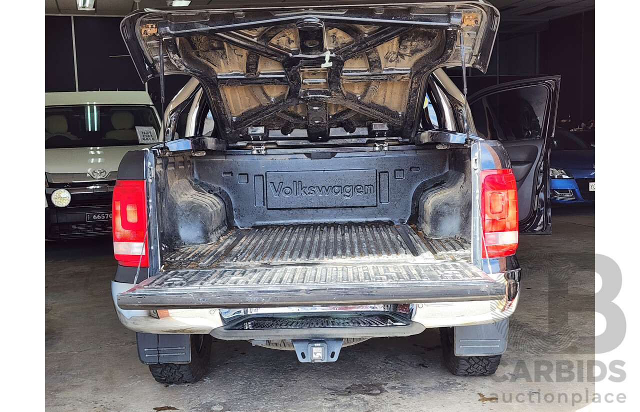 7/2014 Volkswagen Amarok Tdi420 Highline (4x4) 2H MY14 Dual Cab Utility Black 2.0L