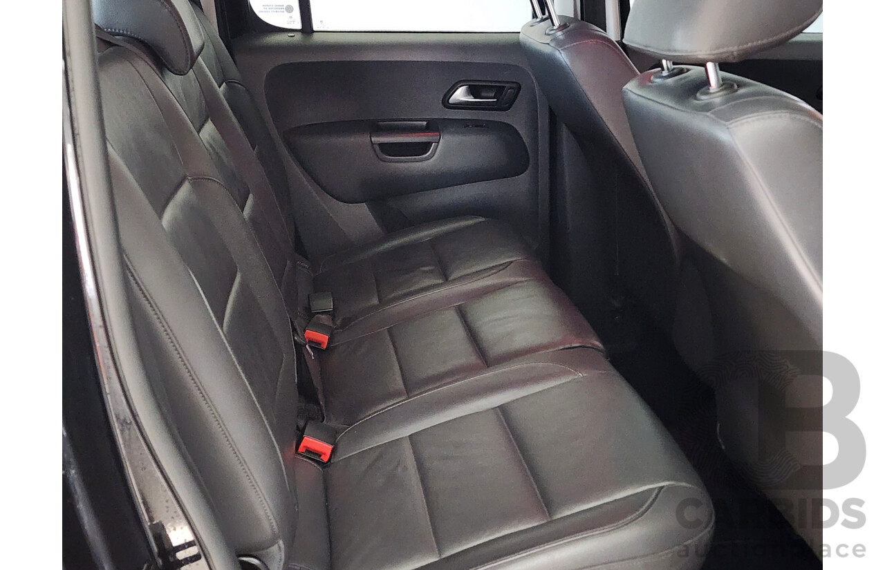 7/2014 Volkswagen Amarok Tdi420 Highline (4x4) 2H MY14 Dual Cab Utility Black 2.0L