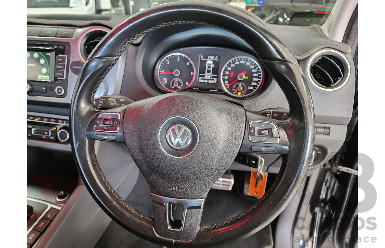 7/2014 Volkswagen Amarok Tdi420 Highline (4x4) 2H MY14 Dual Cab Utility Black 2.0L