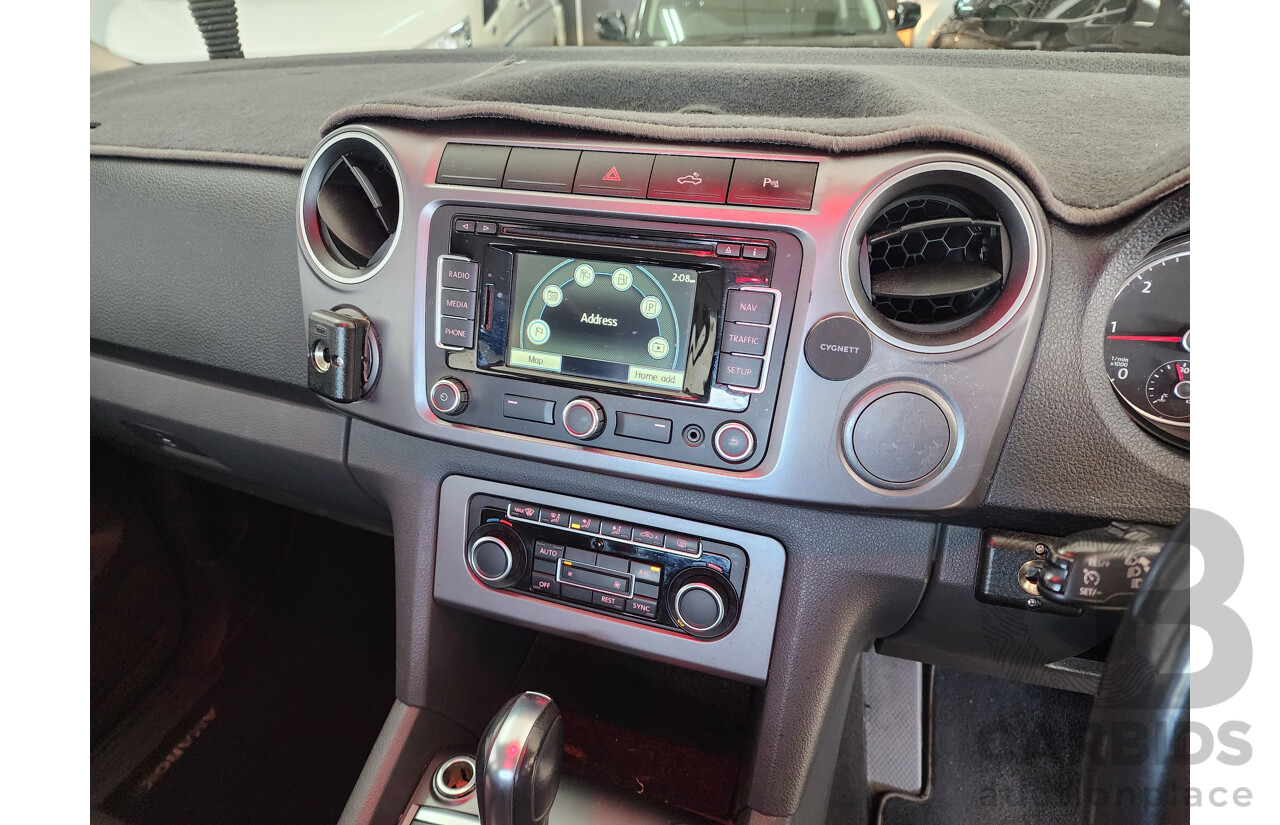 7/2014 Volkswagen Amarok Tdi420 Highline (4x4) 2H MY14 Dual Cab Utility Black 2.0L