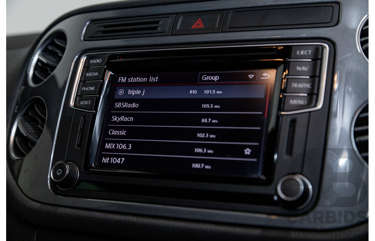 9/2015 Volkswagen Tiguan 155 TSI R-Line (AWD) 5NC MY15 4d Wagon Pure White Turbo 2.0L