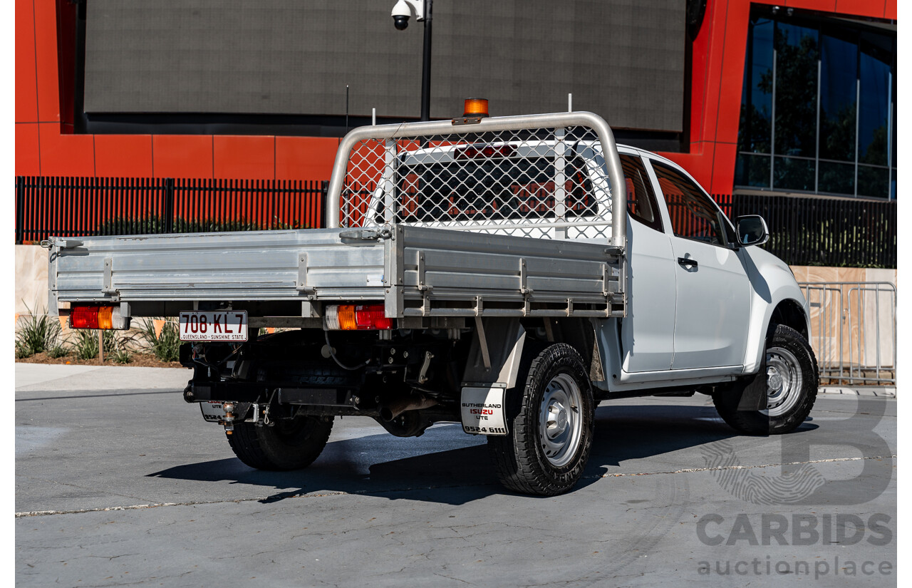 05/2018 Isuzu D-Max SX High Ride TF MY18 Space Cab Utility Splash White Turbo Diesel 3.0L