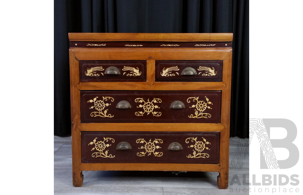 Oriental Chest of Four Drawers