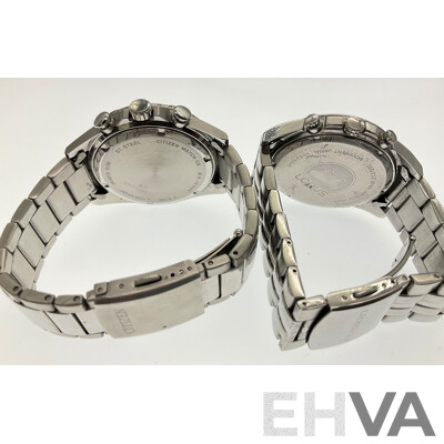 Citizen 0510-S120187 & Lorus VD63-X048 Mens Watches