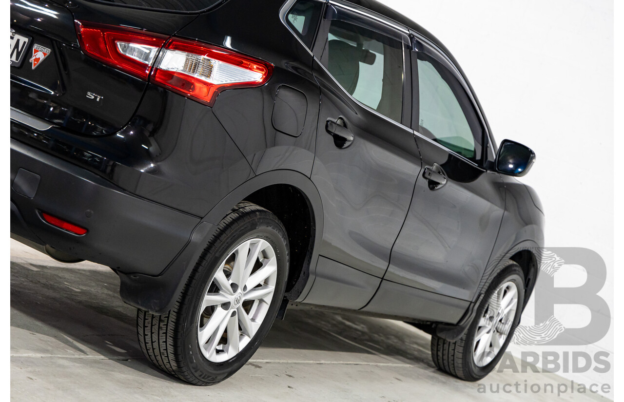 10/2016 Nissan Qashqai ST (FWD) J11 4d Wagon Pearl Black Metallic 2.0L