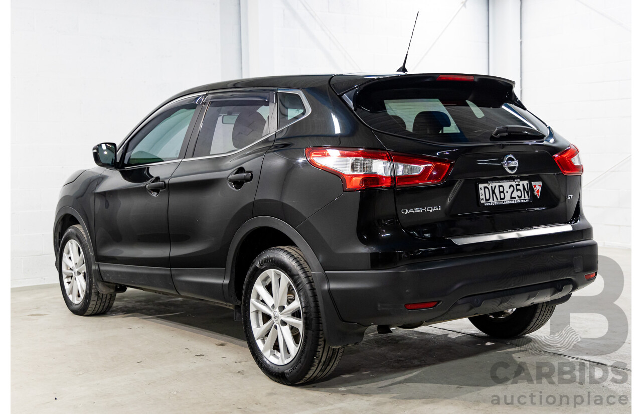10/2016 Nissan Qashqai ST (FWD) J11 4d Wagon Pearl Black Metallic 2.0L