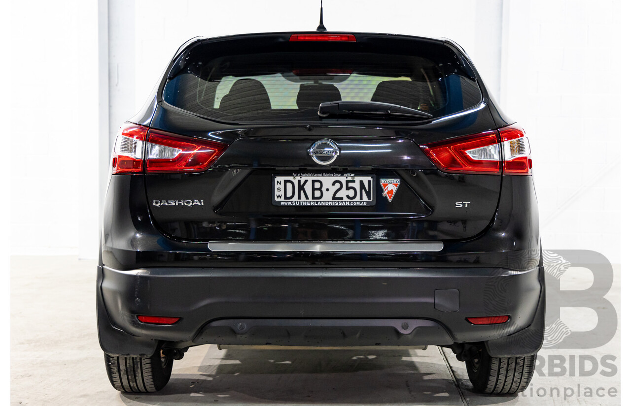 10/2016 Nissan Qashqai ST (FWD) J11 4d Wagon Pearl Black Metallic 2.0L