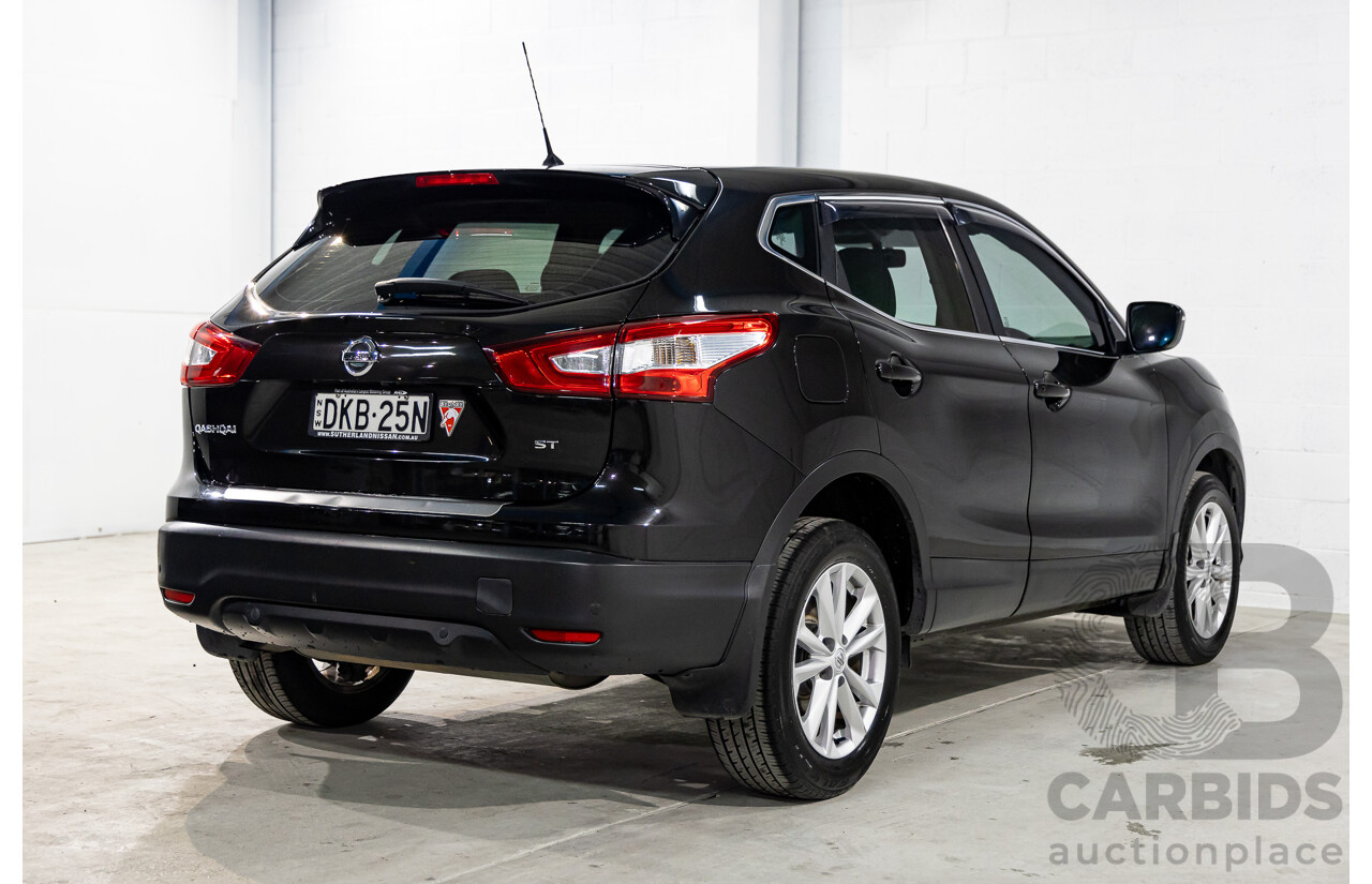 10/2016 Nissan Qashqai ST (FWD) J11 4d Wagon Pearl Black Metallic 2.0L