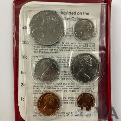 Australian Predecimal BP Souvenir Coin Wallet, 1961 Coin Set, 1983 UNC Coin Set