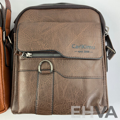Three Leather Carl Kimu Retro Shoulder Bags