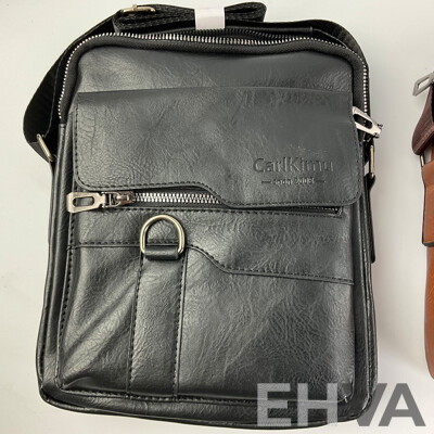 Three Leather Carl Kimu Retro Shoulder Bags