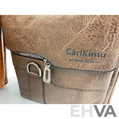Three Leather Carl Kimu Retro Shoulder Bags