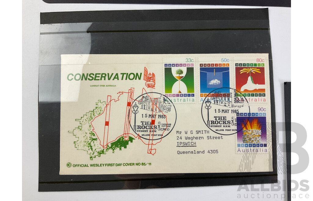 Christmas Island 1977 Christmas Stamp Sheet, Vatican City 1969 First Day Cover, UK 2000 Body and Bone Stamps, Indonesia One Hundred Rupiah Note, Four Australian Nothing Notes