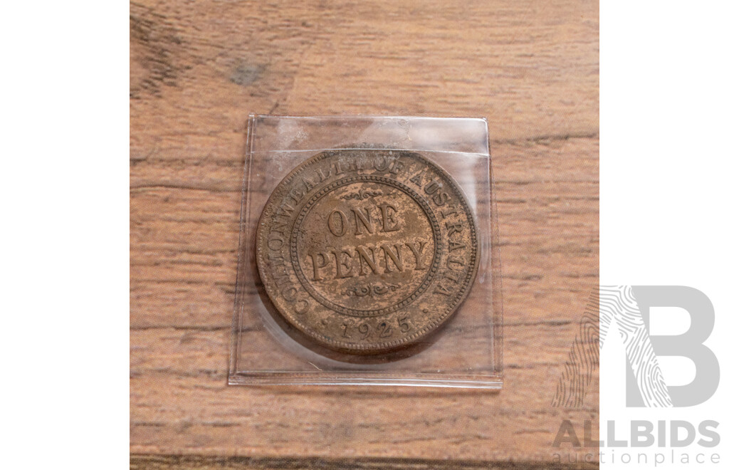 Australian 1925 KGV Penny