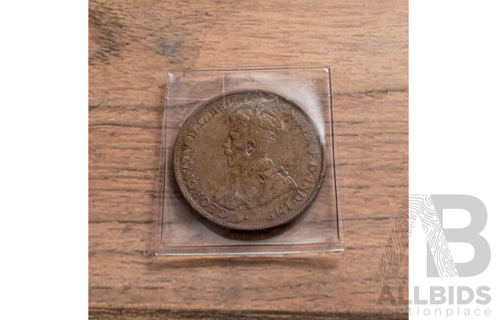 Australian 1925 KGV Penny