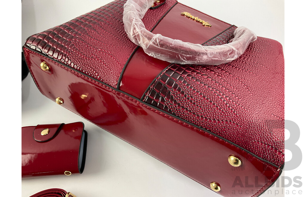 Women's Fashion Handbag with Matching Purse and Card Holder