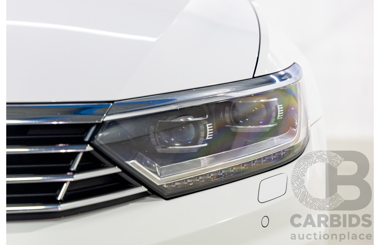 01/2017 Volkswagen Passat 206TSI R-LINE (AWD) 3C MY17 4D Wagon Pure White Turbo 2.0L