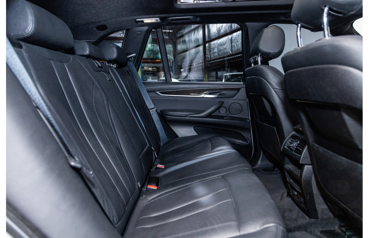 4/2015 BMW X5 Xdrive 40d (AWD) M-Sport Pack F15 MY15 4d Wagon Mineral White Metallic Twin Turbo Diesel 3.0L