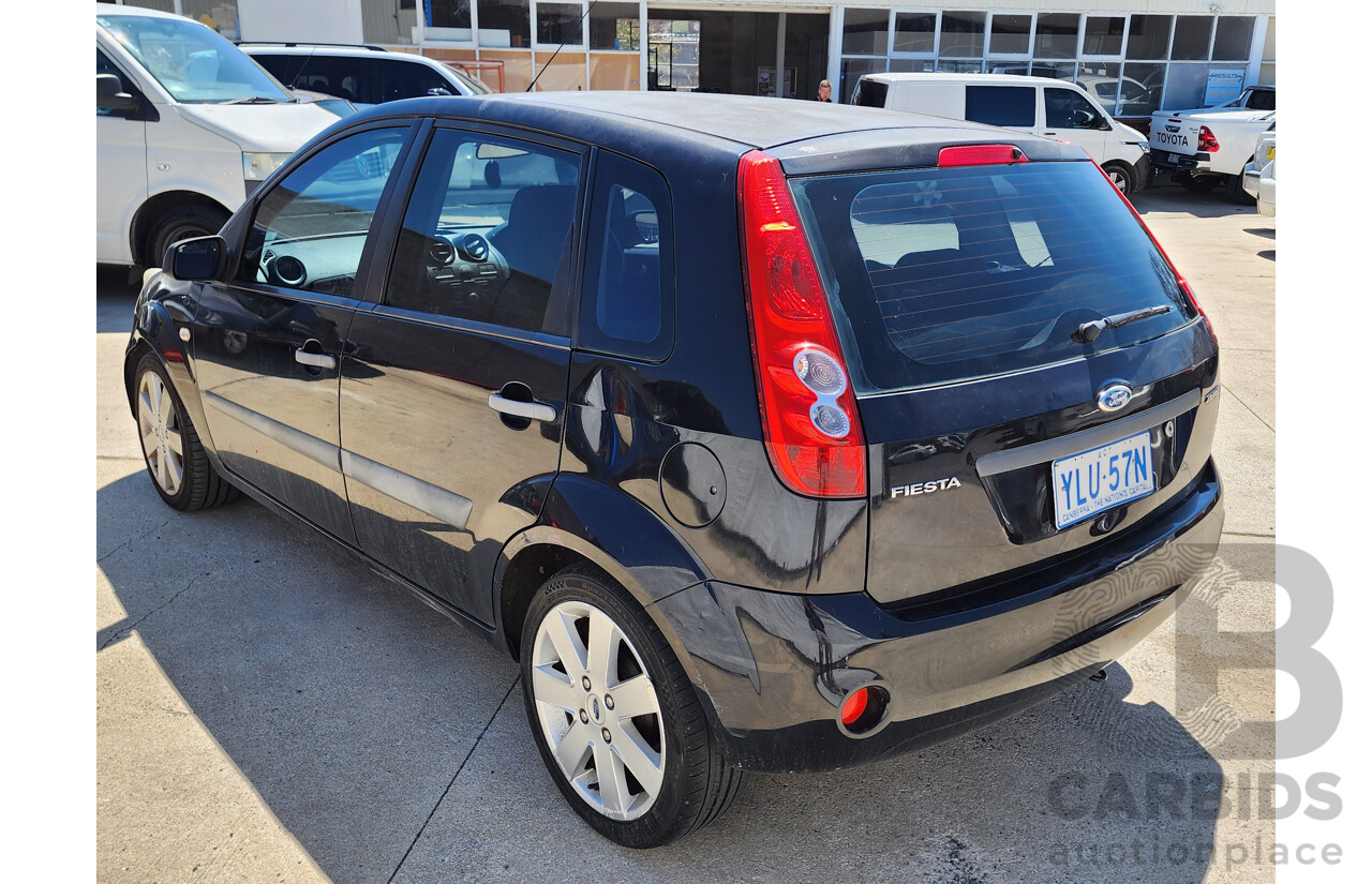 4/2007 Ford Fiesta Zetec WQ 5d Hatchback Black 1.6L