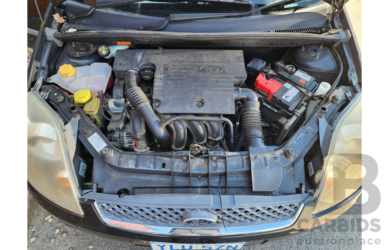 4/2007 Ford Fiesta Zetec WQ 5d Hatchback Black 1.6L