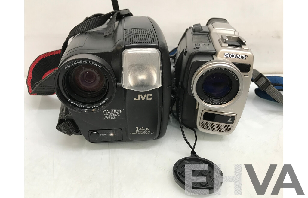JVC Compact VHS Camcorder and Sony - Lot 1566637 | EHVA