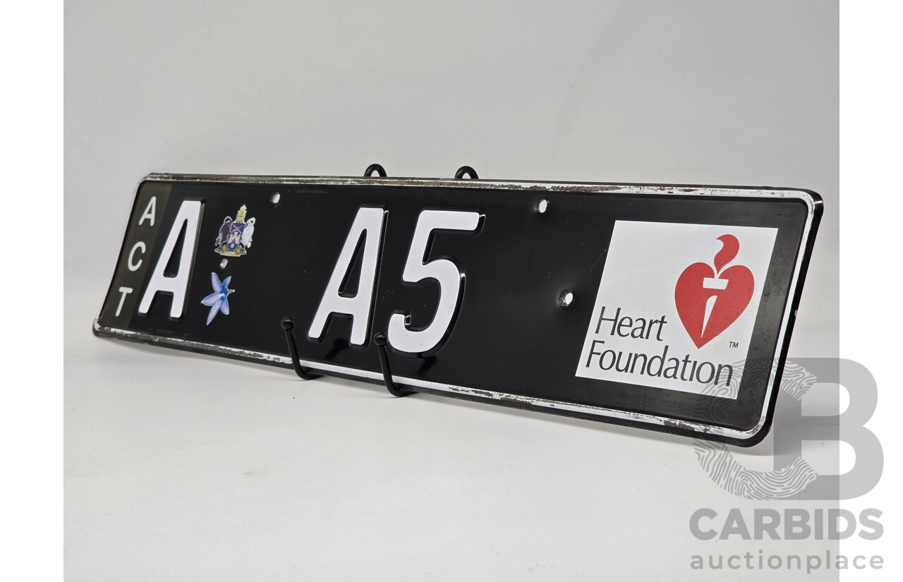 ACT Alpha Numerical European Style Number Plate - A A5