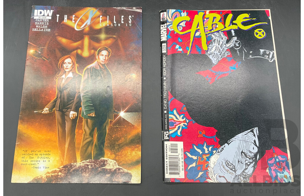 20x Comic Books - Marvel, DC, Street Fighter, Transformers, the Phantom, GiJoe