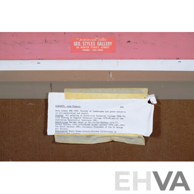 John Hingerty, (20th Century, Australian, 1930-), Pittwater Calm, Oil on Canvas, 69 x 94 cm (frame)