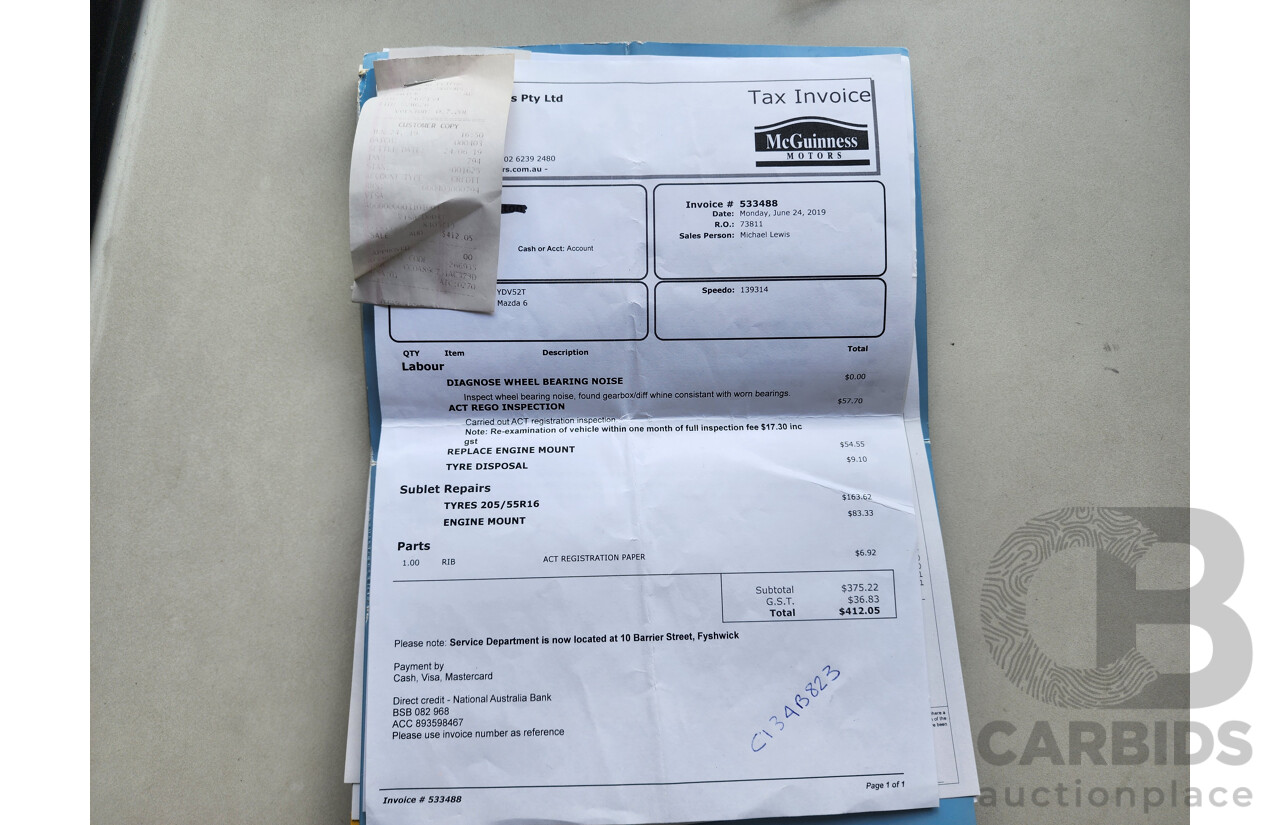 1/2005 Mazda Mazda6 Classic GG 5d Hatchback Red 2.3L