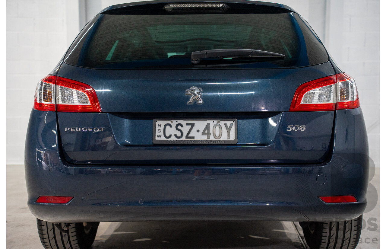 5/2014 Peugeot 508 Allure HDi Touring MY13 4d Wagon Egyptian Blue Metallic Turbo Diesel 2.0L
