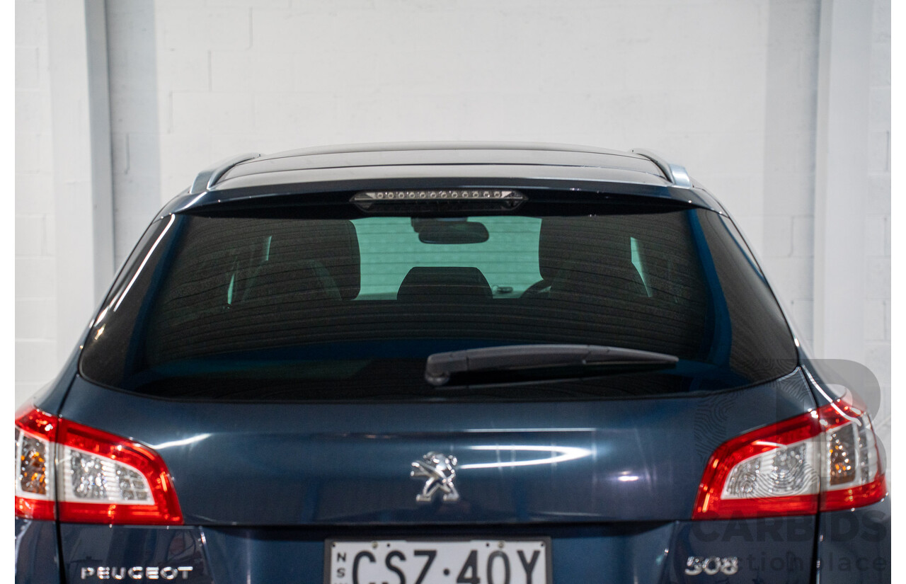 5/2014 Peugeot 508 Allure HDi Touring MY13 4d Wagon Egyptian Blue Metallic Turbo Diesel 2.0L