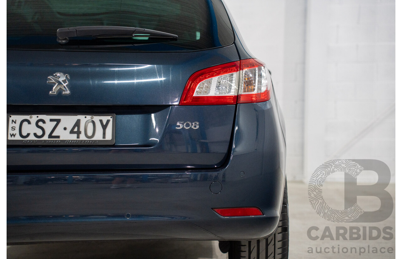 5/2014 Peugeot 508 Allure HDi Touring MY13 4d Wagon Egyptian Blue Metallic Turbo Diesel 2.0L