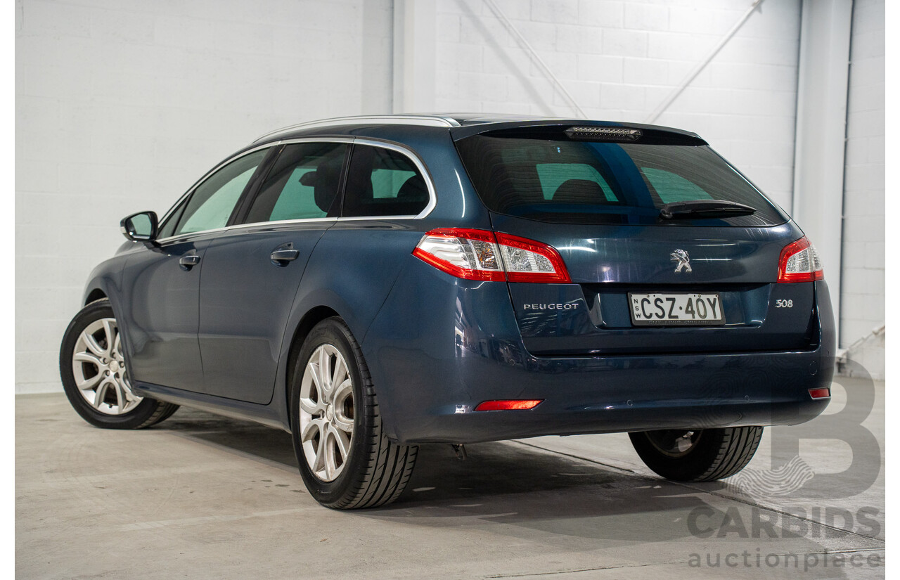 5/2014 Peugeot 508 Allure HDi Touring MY13 4d Wagon Egyptian Blue Metallic Turbo Diesel 2.0L