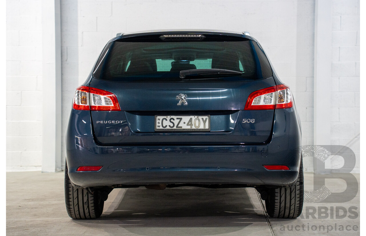 5/2014 Peugeot 508 Allure HDi Touring MY13 4d Wagon Egyptian Blue Metallic Turbo Diesel 2.0L