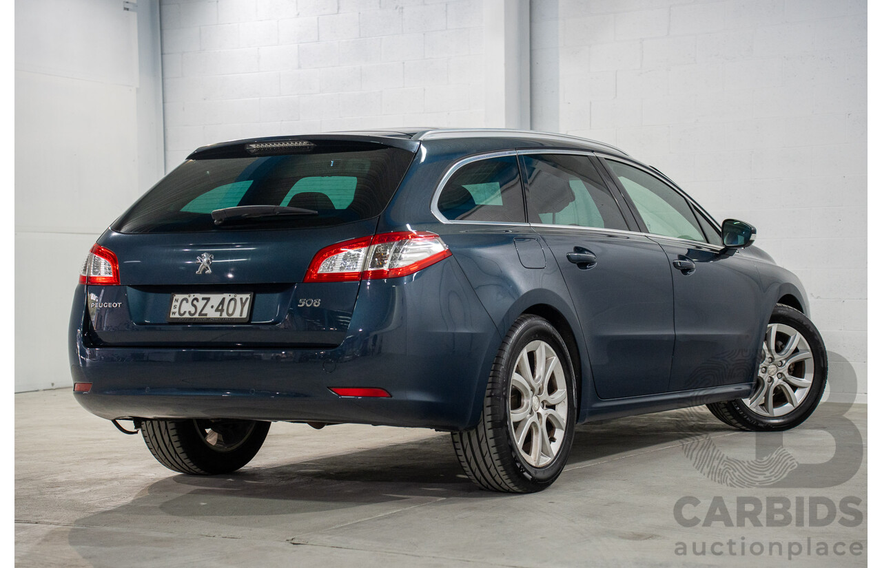 5/2014 Peugeot 508 Allure HDi Touring MY13 4d Wagon Egyptian Blue Metallic Turbo Diesel 2.0L