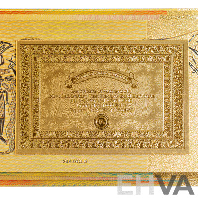 Australian 24 Carat Gold Foil Paper Banknote Series Set