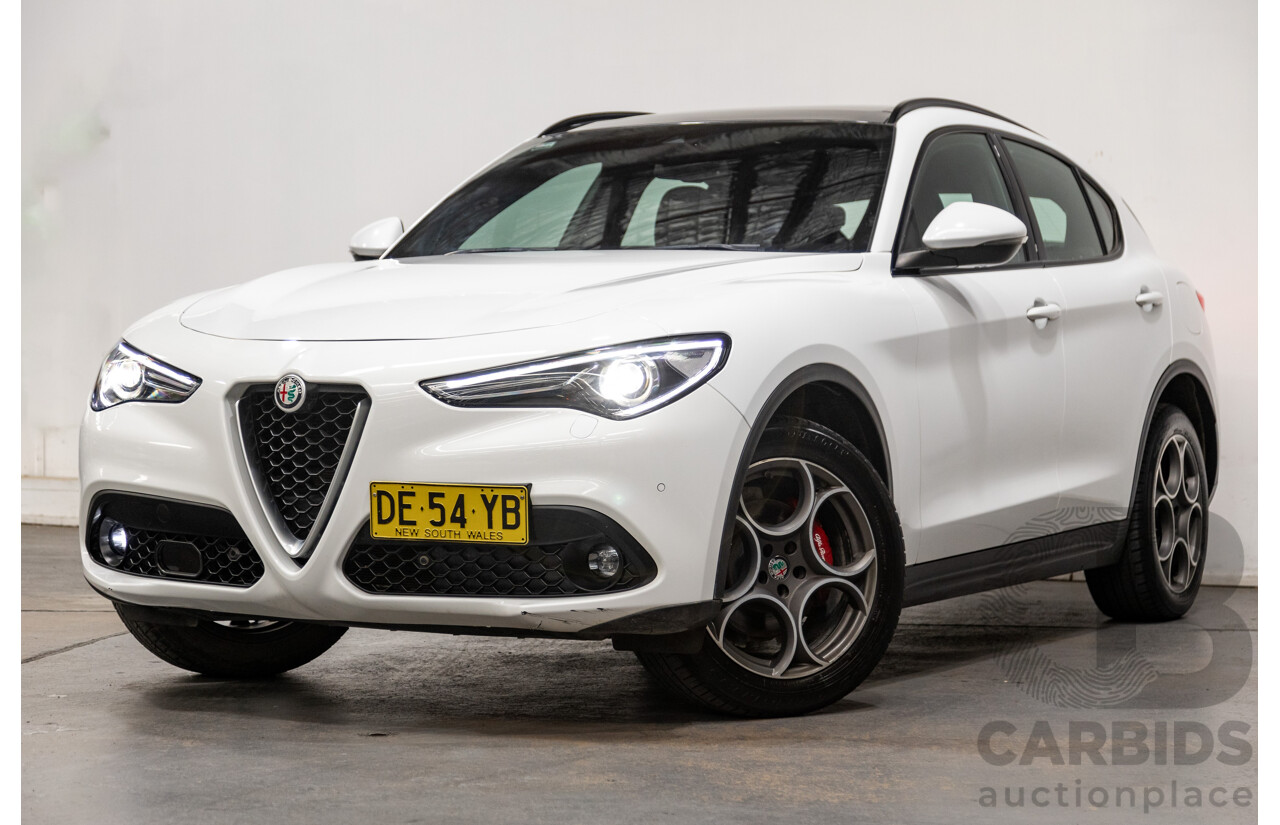 02/2020 Alfa Romeo Stelvio First Edition Q4 (AWD) 949 4D Wagon Alfa White Turbo Diesel 2.1L