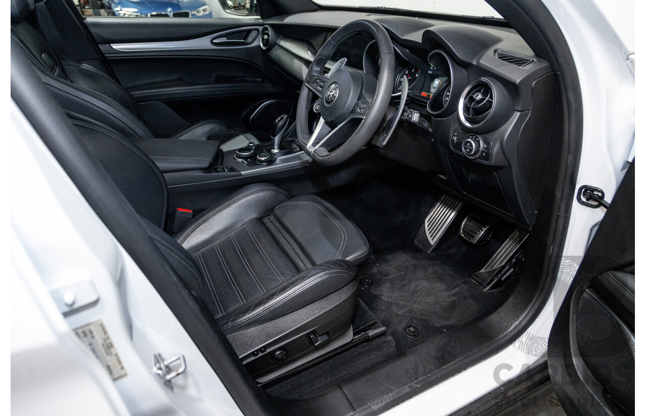 02/2020 Alfa Romeo Stelvio First Edition Q4 (AWD) 949 4D Wagon Alfa White Turbo Diesel 2.1L