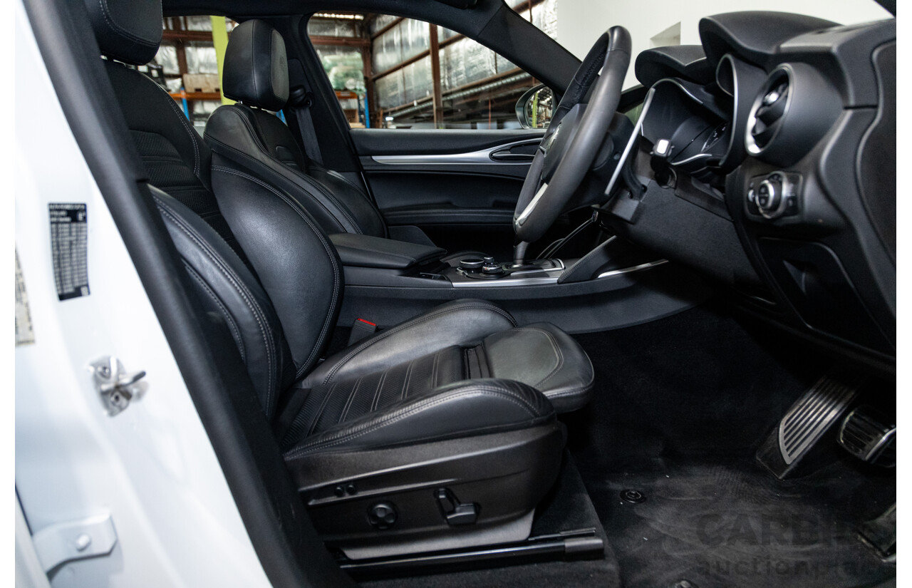 02/2020 Alfa Romeo Stelvio First Edition Q4 (AWD) 949 4D Wagon Alfa White Turbo Diesel 2.1L