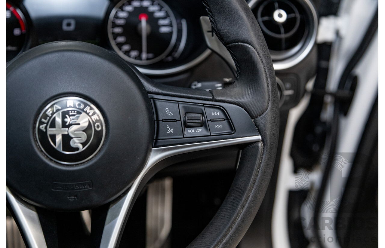 02/2020 Alfa Romeo Stelvio First Edition Q4 (AWD) 949 4D Wagon Alfa White Turbo Diesel 2.1L