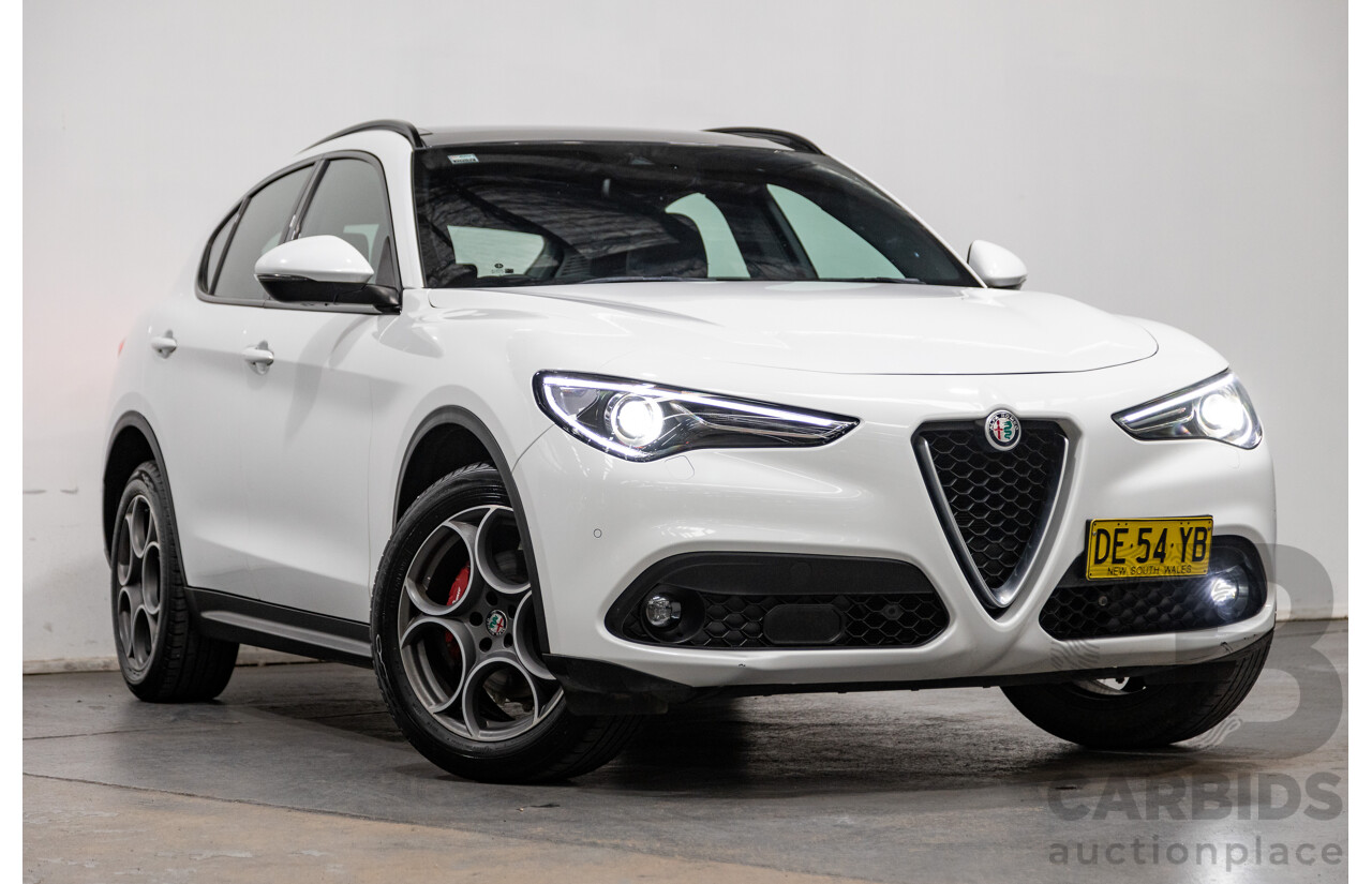 02/2020 Alfa Romeo Stelvio First Edition Q4 (AWD) 949 4D Wagon Alfa White Turbo Diesel 2.1L