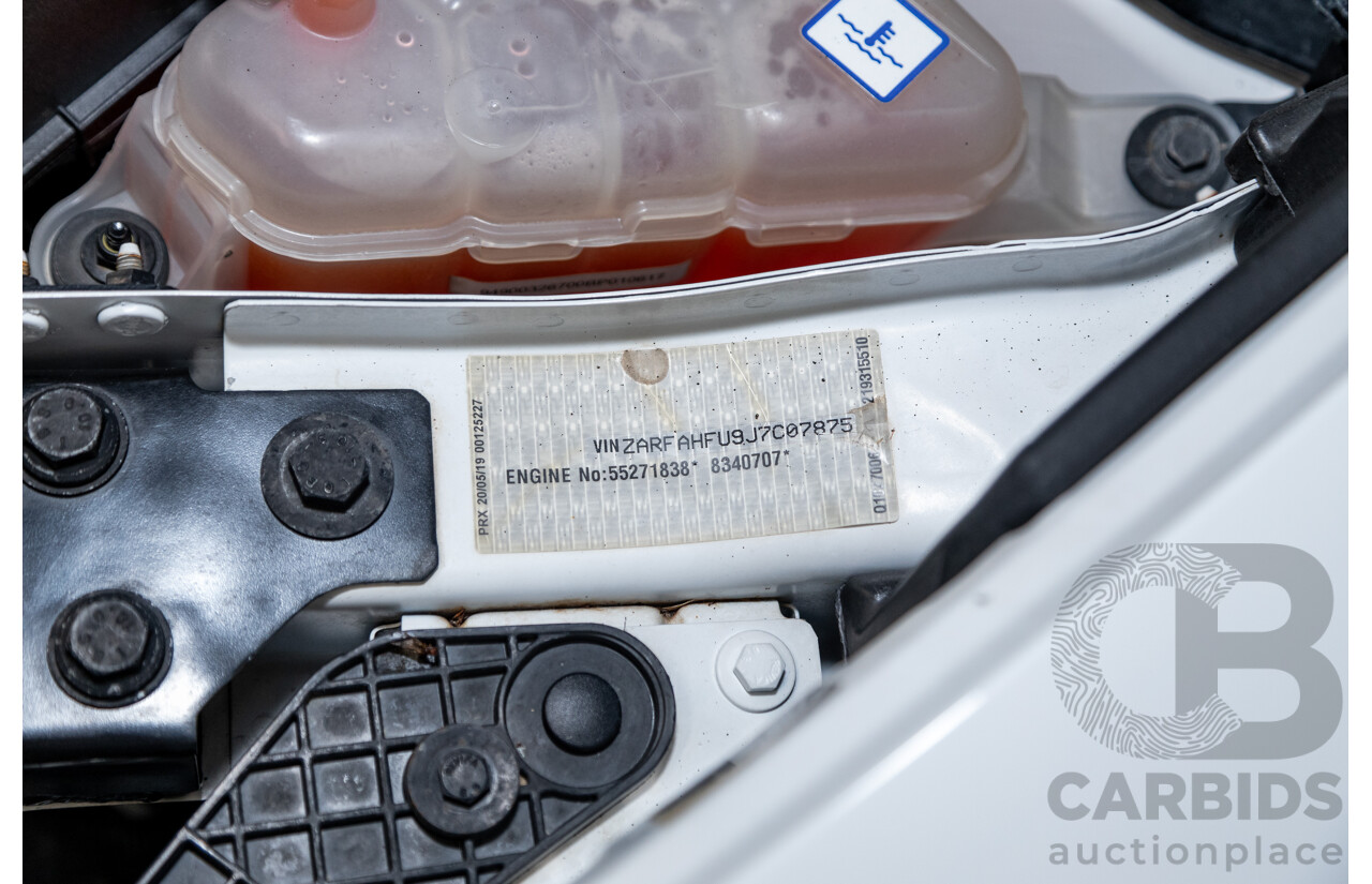 02/2020 Alfa Romeo Stelvio First Edition Q4 (AWD) 949 4D Wagon Alfa White Turbo Diesel 2.1L