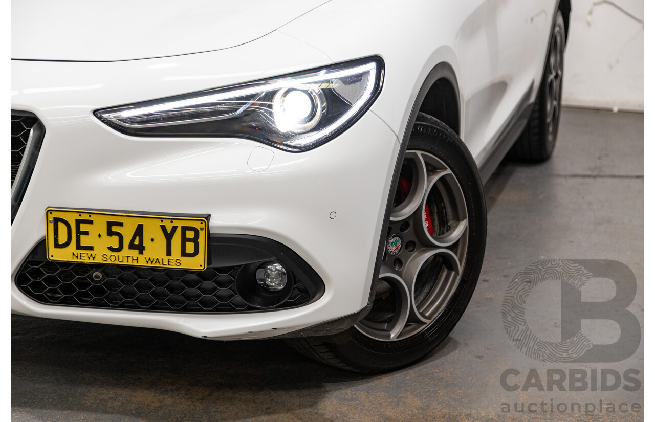 02/2020 Alfa Romeo Stelvio First Edition Q4 (AWD) 949 4D Wagon Alfa White Turbo Diesel 2.1L