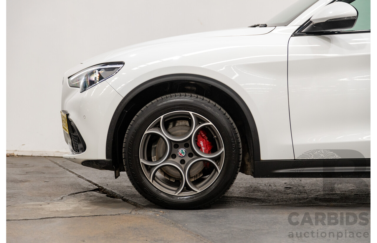 02/2020 Alfa Romeo Stelvio First Edition Q4 (AWD) 949 4D Wagon Alfa White Turbo Diesel 2.1L