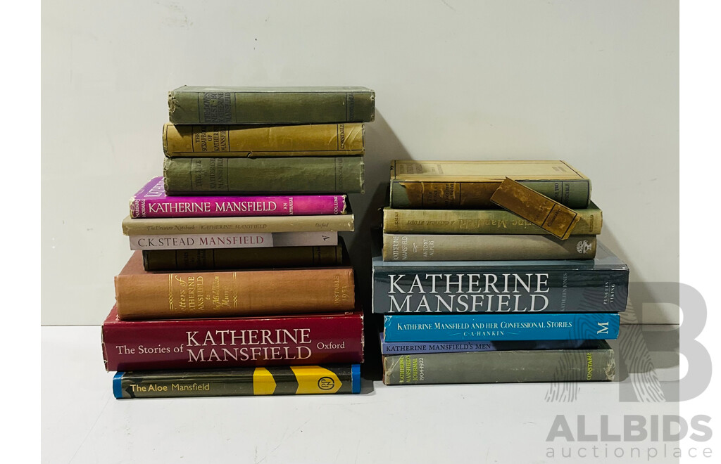 Large Collection of Vintage Hardcover Books by Katherine Mansfield