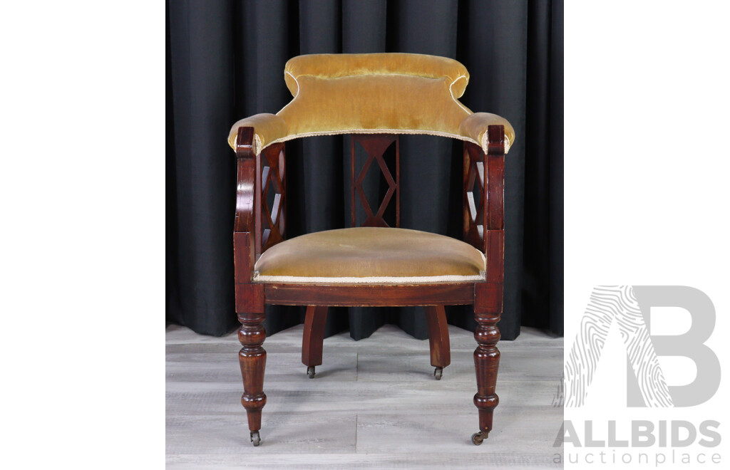 Pair of Edwardian Mahogany Parlour Chairs