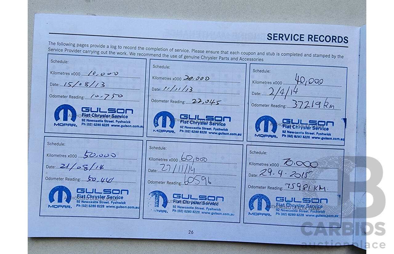 4/2013 Chrysler Grand Voyager LX RT MY13 4d Wagon Black 2.8L