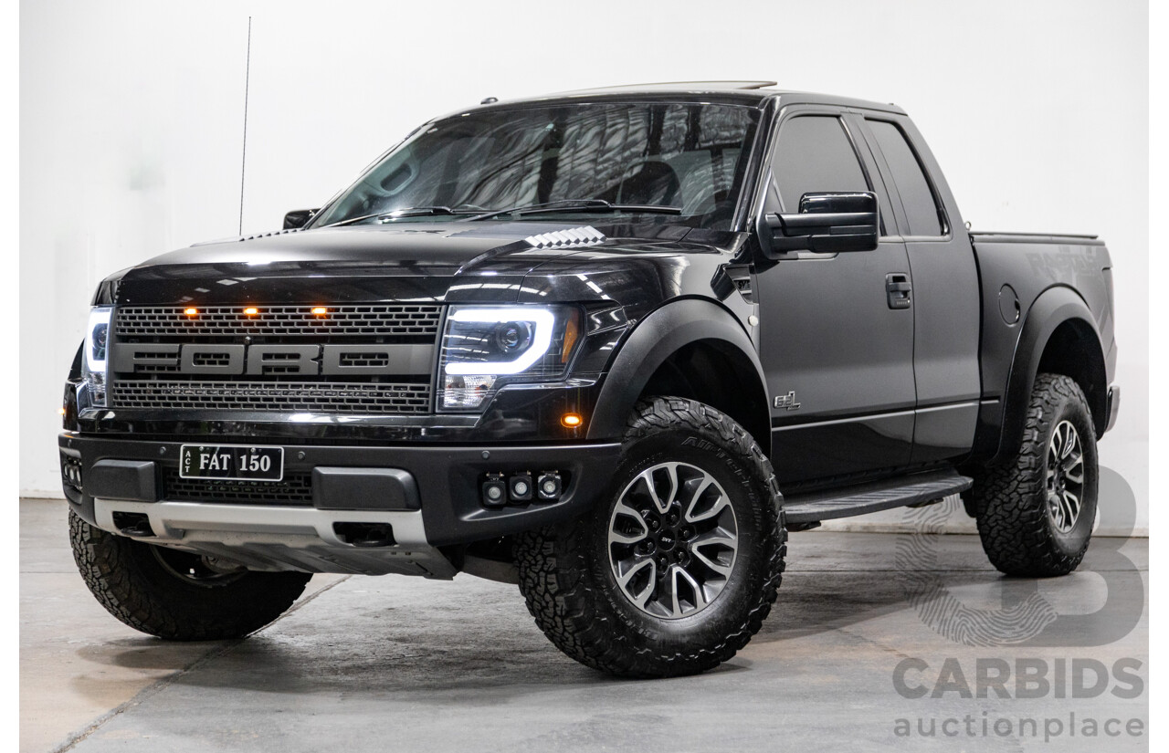 12/2012 Ford F-150 SVT Raptor (4x4) MY13 4d Super Cab Tuxedo Black Metallic V8 6.2L